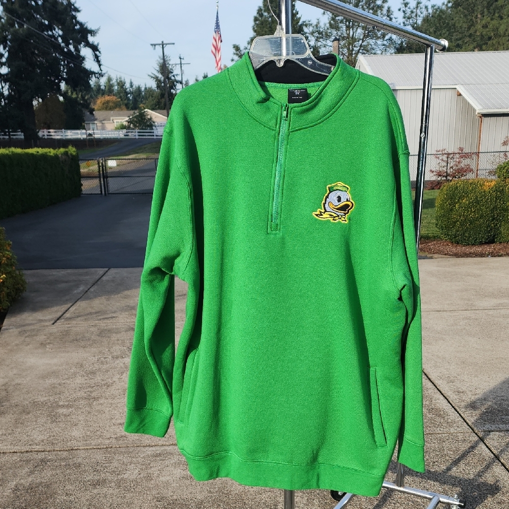 Oregon Duck Half Zip Sweatshirt